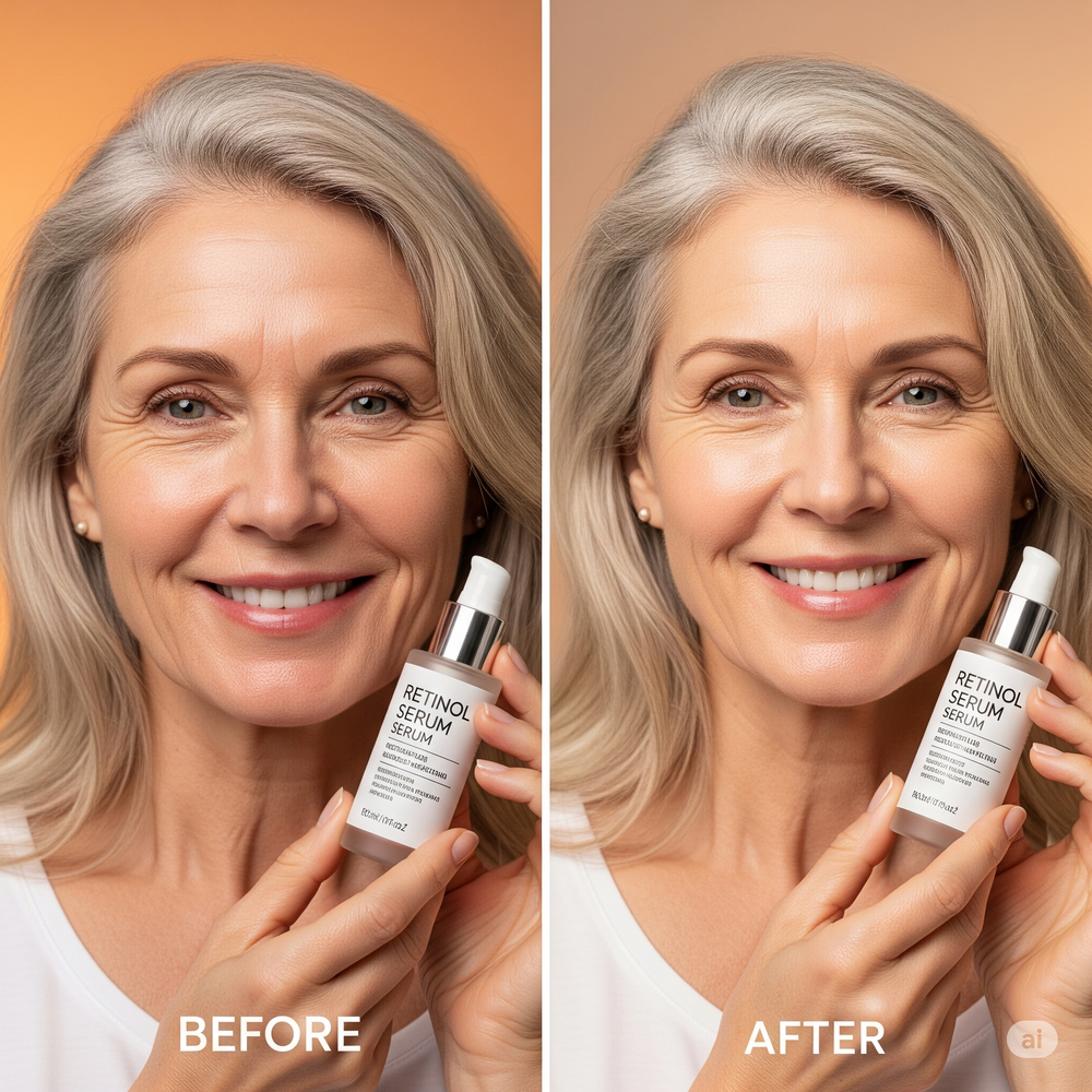 Serum retinol before-after wanita dewasa: Gambar sumber Gemini Pro 2.5