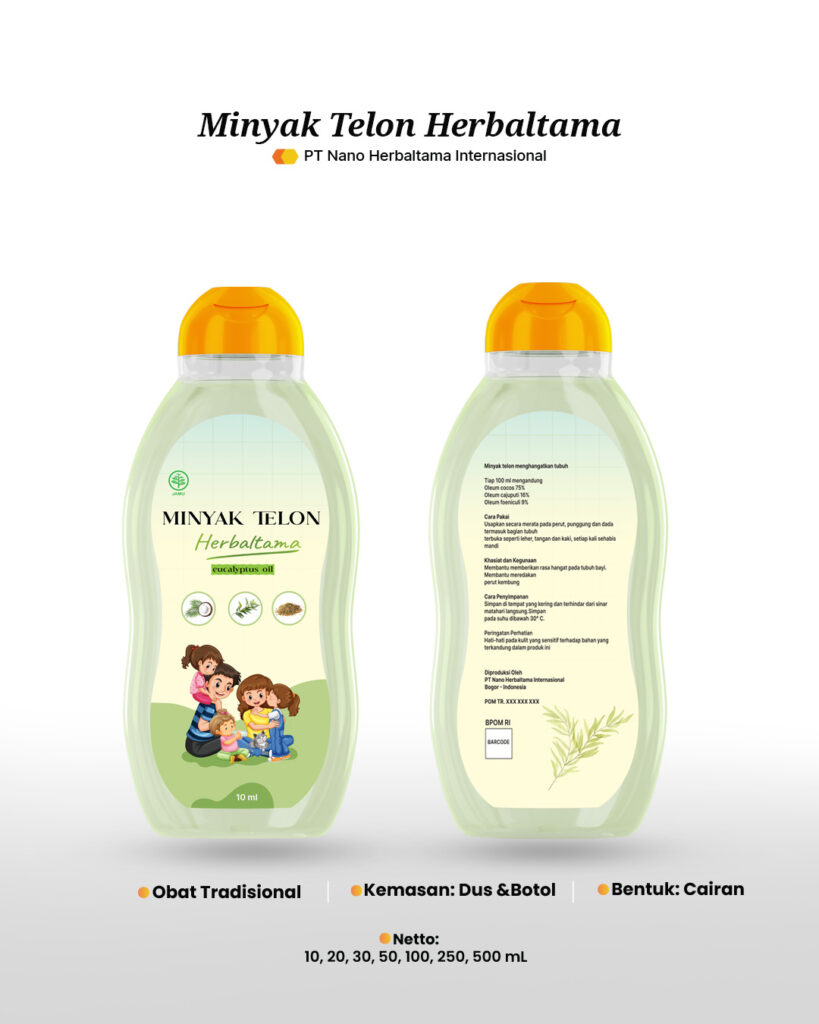 Contoh Cairan Minyak Telon untuk anak-anak