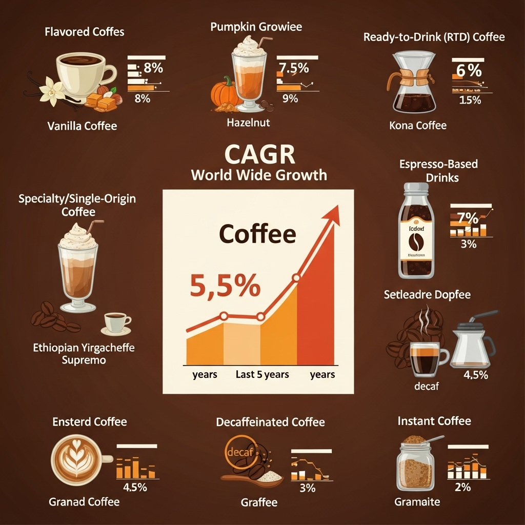 CAGR Coffee up for 5.5%
