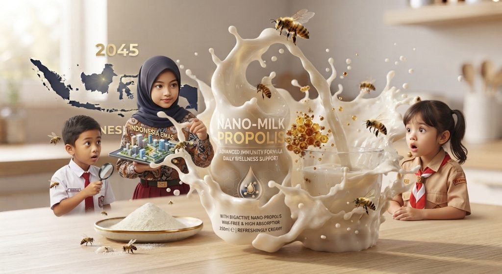 Gambar Ilustrasi AI: Anak Indonesia Emas 2045